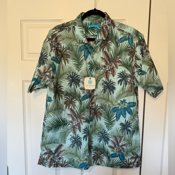 Tori Richard Honolulu Short Sleeve Button up Shirt Size L - Picture 2 of 9
